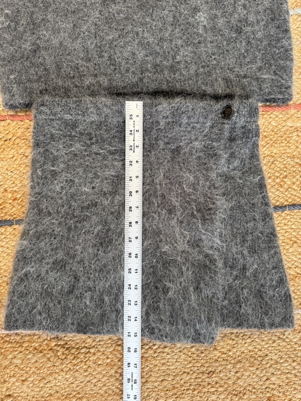 H&M Women’s Fuzzy Knit Skirt Charcoal Gray Size M
